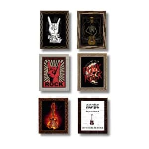 Quadros Rock In Roll FM 2cm Medidas 30x40cm Ref. 772
