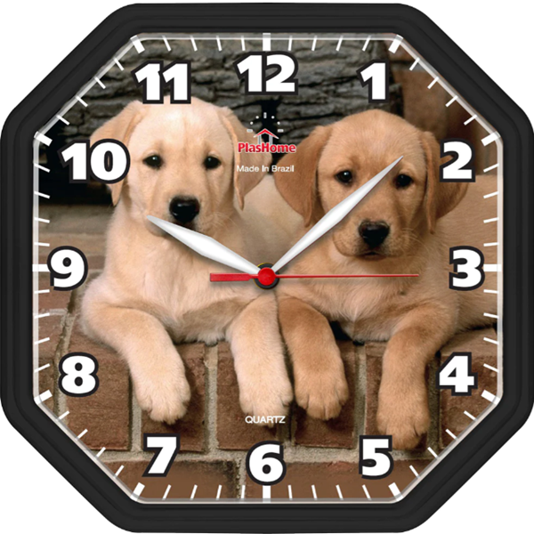 Relógio de parede Gama Dog Preto