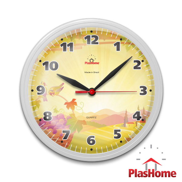 Relógio de parede Ômega Natureza Branco