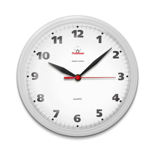 Relógio de parede Ômega Clássico Branco